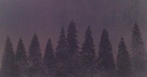Jana Cepa Nocna krajina olej na platne 70x130 cm 2013