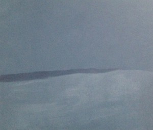 Jana Cepa Siva zima olej na platne 50x60 cm 2013